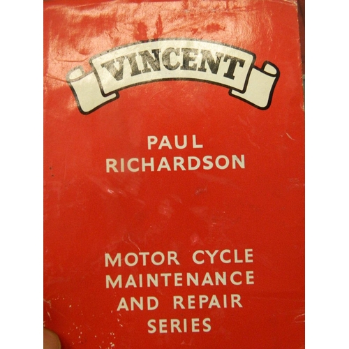 50L - A collection of ephemera relating to Vincent H.R.D. Motorcycles, including owner's club magazines, r... 