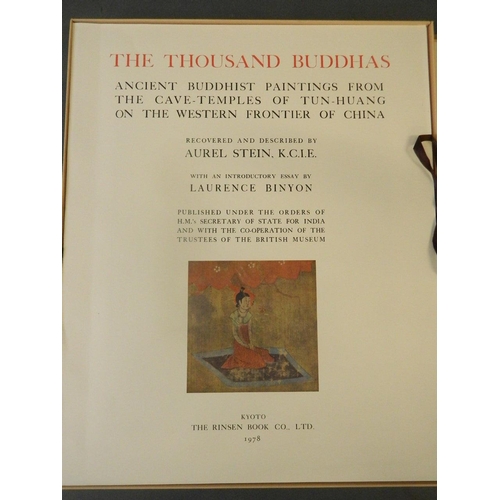 50U - 'The Thousand Buddhas', a folio containing colour impressions from the ancient Buddhist paintings 'F... 