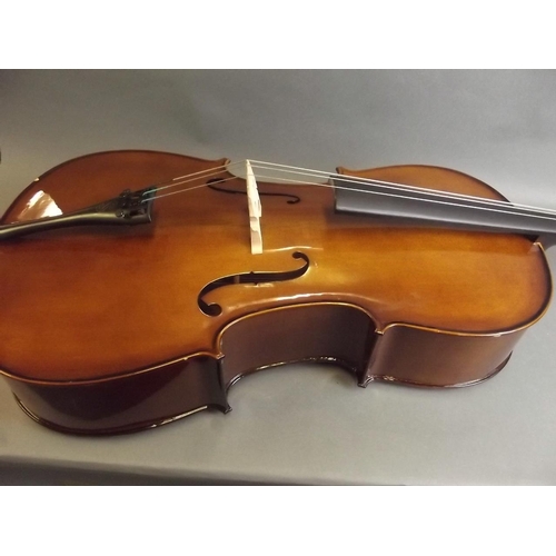 50A - A student's cello, 'The Stentor Student II' by the Stentor Music Co. Ltd., 4/4 length, in a Forenza ... 