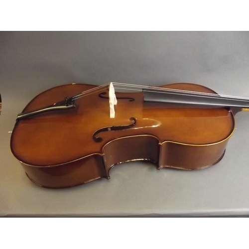 50B - A student's cello, 'The Stentor Student II' by the Stentor Music Co. Ltd., 4/4 length, in a Forenza ... 