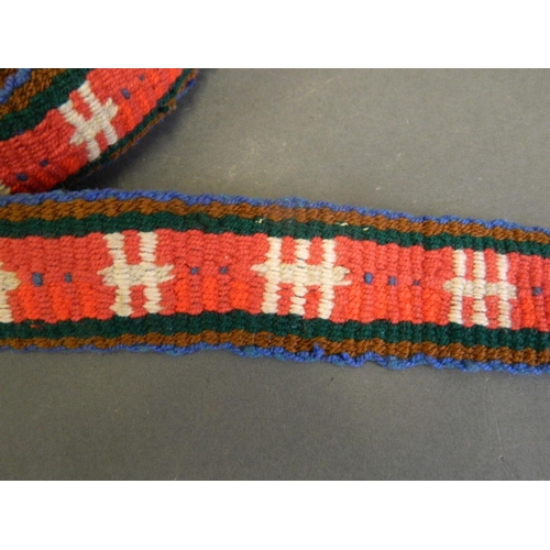 150P - A Middle Eastern woven wool braiding, 1