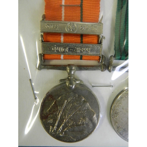 250C - A collection of four Indian military medals presented to 'Barb 13871332, Janak Raj Arty', including ... 