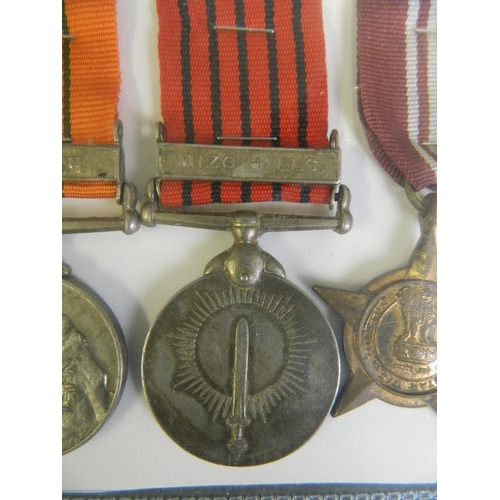 250D - A collection of six Indian military medals presented to '4450959, Sep. Harbans Lal S.L.I.', includin... 