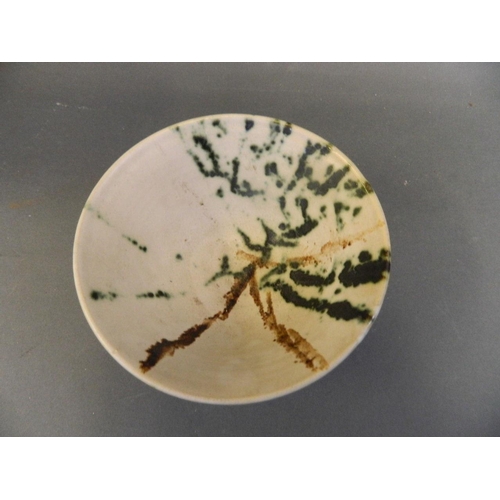 273 - A studio pottery bowl with splash glazed decoration, 6½