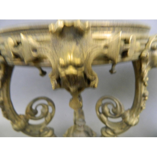 375K - A pair of C19th gilt metal stands/cassolets of classical form, 8