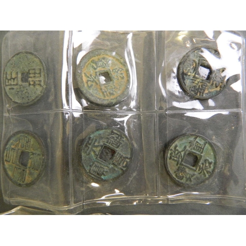 52 - A collection of Chinese bronze coins, 1