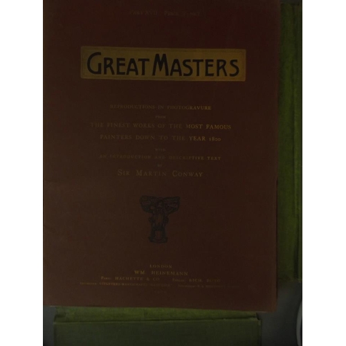 614 - A large folio of black and white photographic prints, 'The Works of the Great Masters to 1800', 15