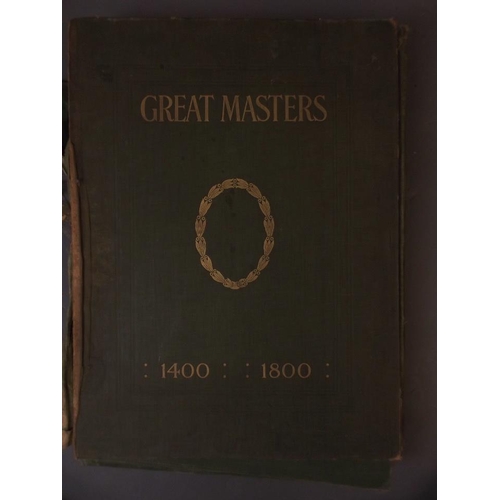 614 - A large folio of black and white photographic prints, 'The Works of the Great Masters to 1800', 15