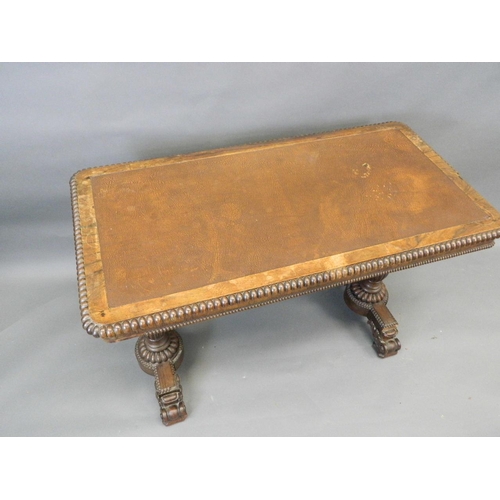 724 - A Regency rosewood Gillows style writing table with inset top, 42