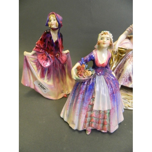 150F - Three Royal Doulton figures, 'Easter Day' no. 842489, 'Sweet Linne' no. 743560 HN14, and 'Janet' no.... 