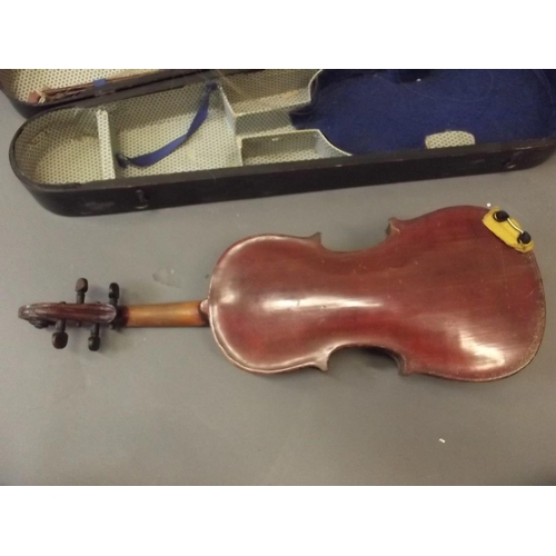 50B - A half size violin, bears label 'Karl Bitterer, Mittenwald'