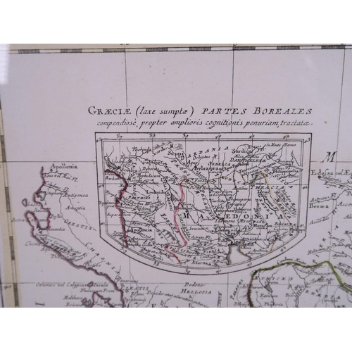 101 - A C18th hand coloured map engraving - 'Graecia Antiqua', published by A. Zatta, Venice, 1785, 12