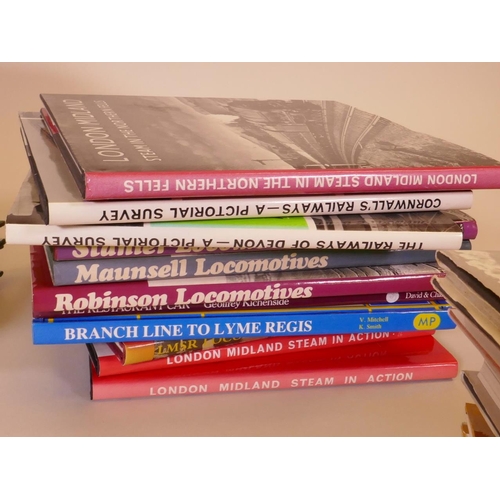 30 - A quantity of reference books on steam locomotives and railways