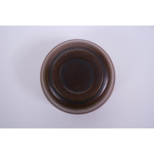 60 - A Chinese faux horn libation cup, 4