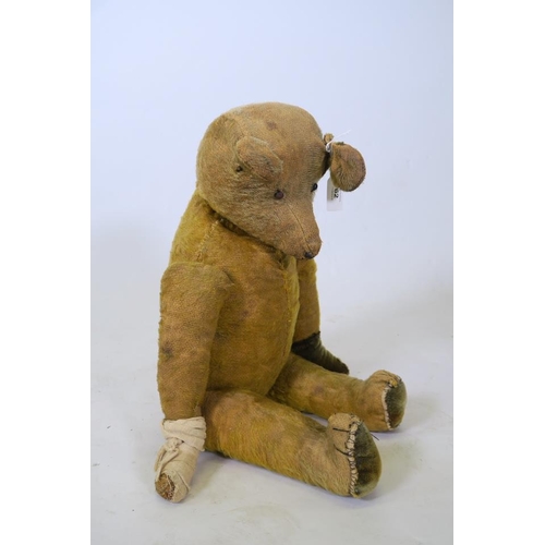 62 - An early C20th teddy bear, 23