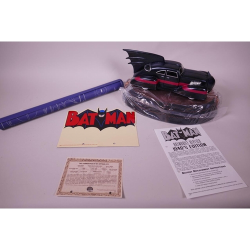 32 - A D.C. Direct limited edition model of the 1940's Batmobile, boxed and complete