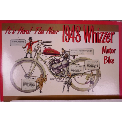 38 - A Xonex Cleve model of a 1948 Whizzer motorbike, boxed