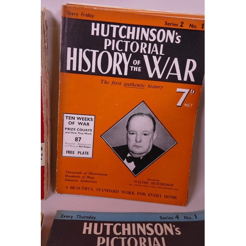 102 - A set of 'Hutchinson's Pictorial History of the War', complete series 1 through 26, 10