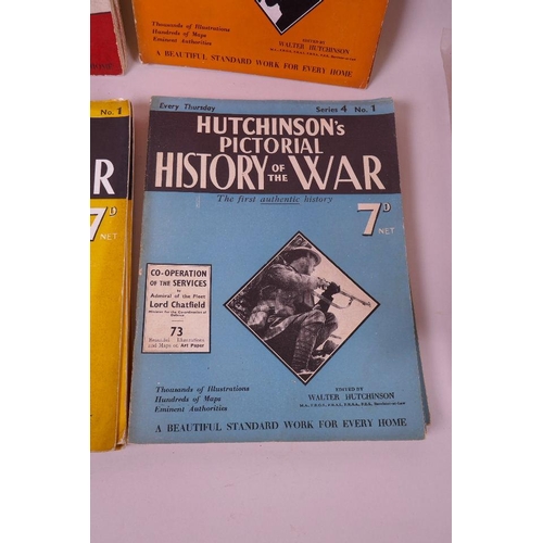 102 - A set of 'Hutchinson's Pictorial History of the War', complete series 1 through 26, 10