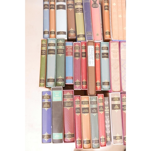 56 - A collection of Folio Society books including four volumes by Anthony Trollope