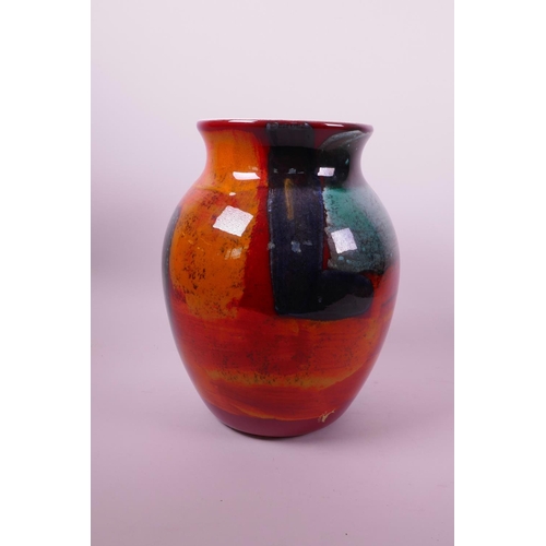 22 - A Poole pottery vase in the 'Gemstones' pattern, 10