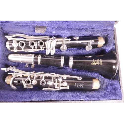 36 - A Boosey & Hawkes 'Regent' clarinet in a fitted carry case