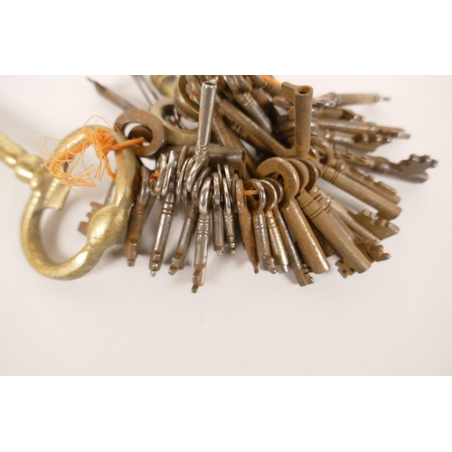 5 - An assorted collection of old keys, approximately fifty