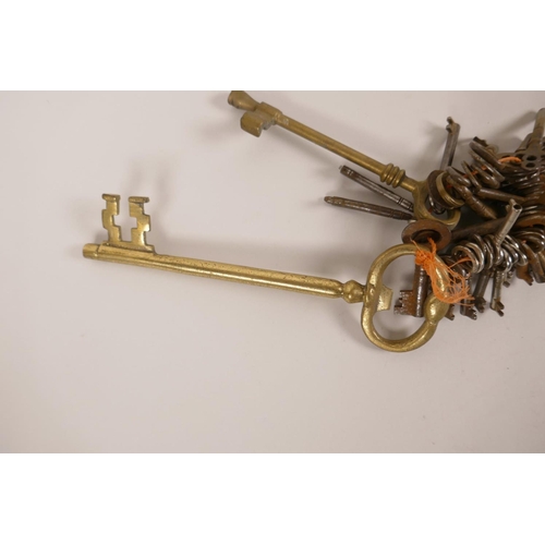 5 - An assorted collection of old keys, approximately fifty