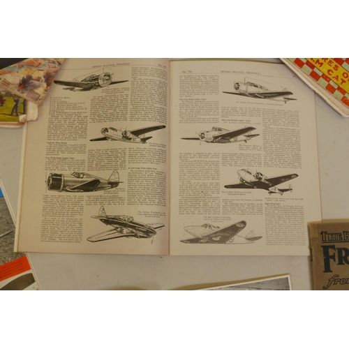 29 - A quantity of Aeromodeller magazines from the early 1940s, Newnes Practical Mechanics and two Felix ... 