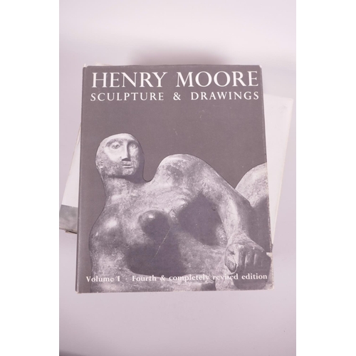 42 - A collection of five Henry Moore books, to include four volumes of 'The Lund Humphries Henry Moore S... 