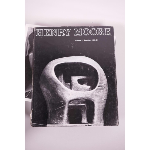 42 - A collection of five Henry Moore books, to include four volumes of 'The Lund Humphries Henry Moore S... 