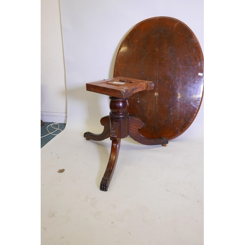 1110 - A Victorian walnut table top, 50