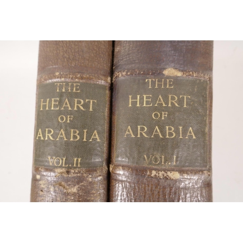 12 - Two volumes, 'The Heart of Arabia', by Harry St John Bridger Philby (father of Kim Philby), publishe... 