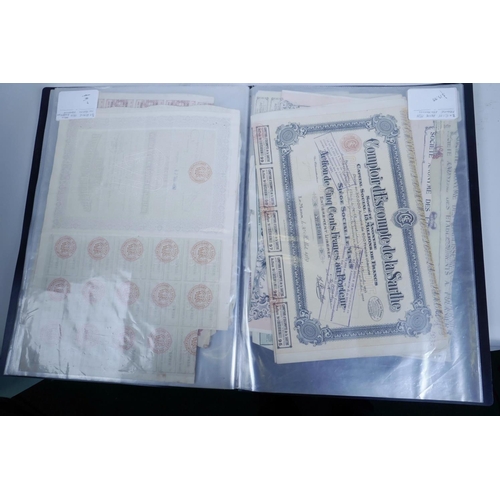 50 - A collection of all World share certificates