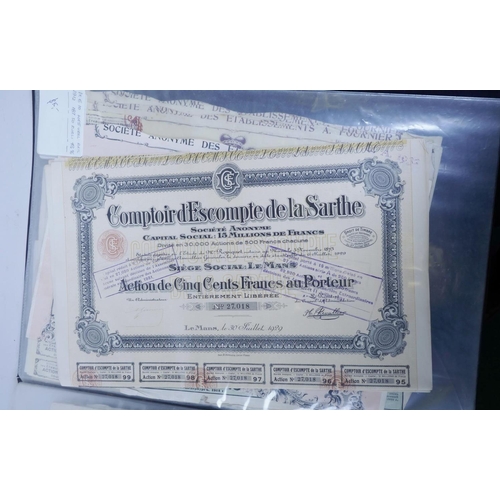 50 - A collection of all World share certificates