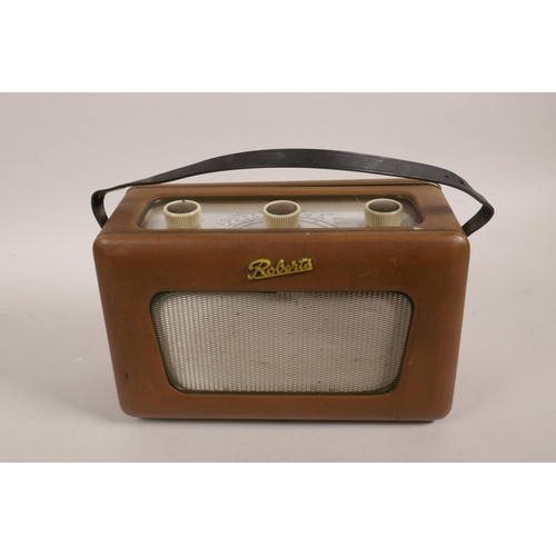 51 - A vintage Roberts R300 transistor portable radio, 9