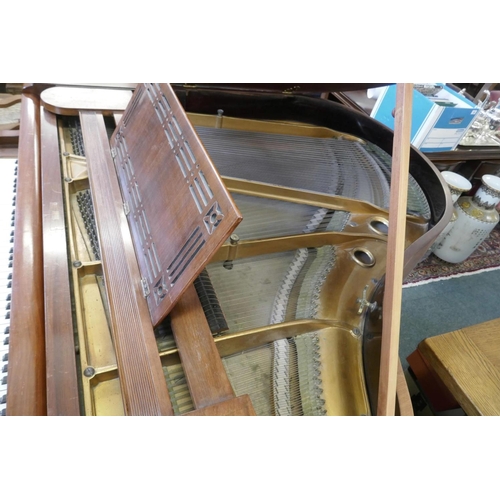 1185 - A Gors and Kallmann of Berlin rosewood baby grand piano, sound board stamped A.D. Lexow, No.543995, ... 