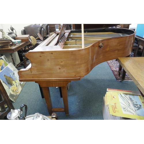 1185 - A Gors and Kallmann of Berlin rosewood baby grand piano, sound board stamped A.D. Lexow, No.543995, ... 