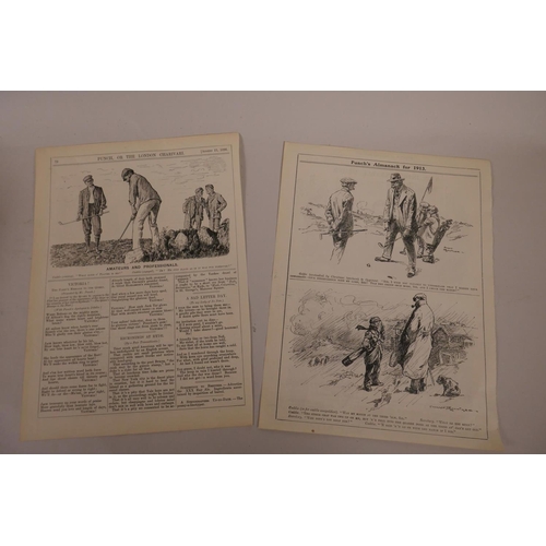 6 - Five hundred plus original Punch cartoons featuring golf, rugby, football, polo, tennis and cricket,... 