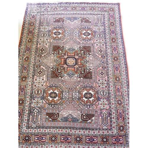 1117 - A hand knotted wool carpet, A/F, moth damage, 54