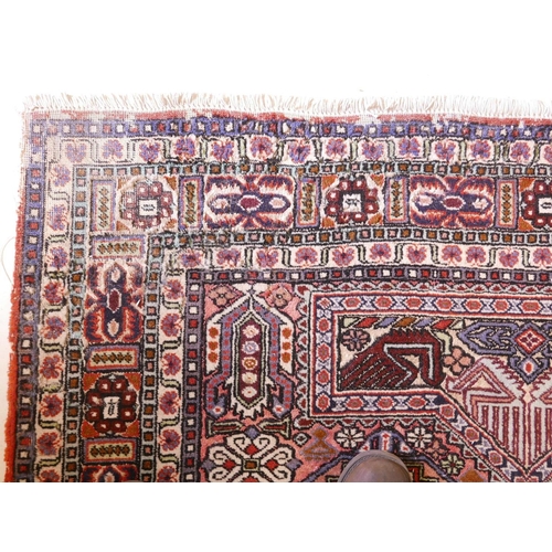 1117 - A hand knotted wool carpet, A/F, moth damage, 54