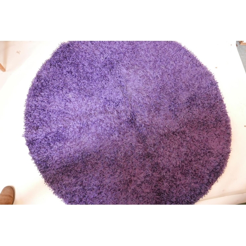 1124 - A designer's Guild, Camana Violet, polyester/wool rug, 78