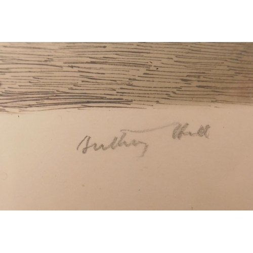 14 - Anthony Hill, Radley College, Radley School and Radley College Chapel, all pencil signed and inscrib... 