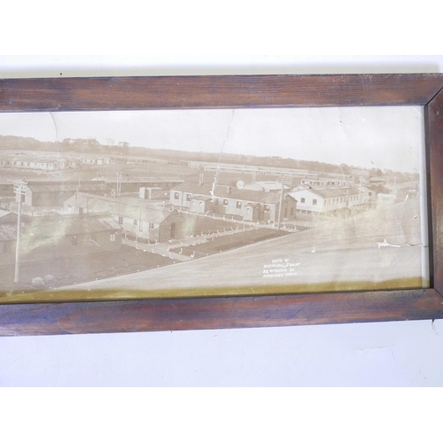 214 - A photographic view of 'The Royal Irish Constabulary Camp, Gormanston from no.1 hangar, October 27, ... 