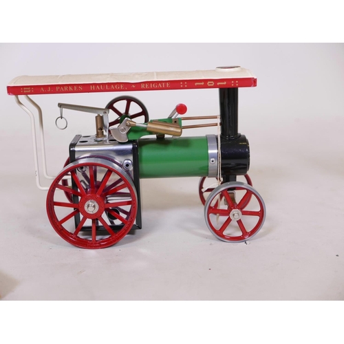 244 - A Mamod steam tractor, in original box, 10