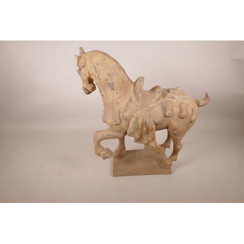 420 - A Chinese Tang style pottery horse, 15