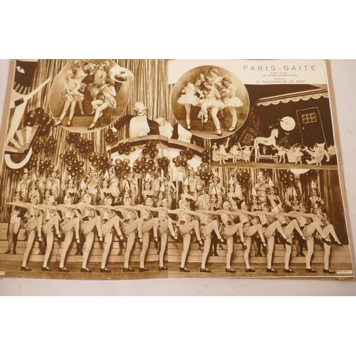 548 - A 1930 Folies Bergere photographic album of the principal performers