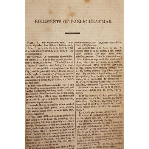 22 - Neil McAlpine (1786-1867), 'A Pronouncing Gaelic Dictionary: to which is prefixed a concise but most... 