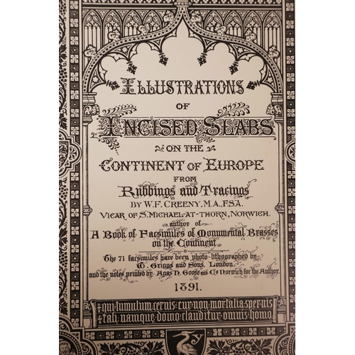 25 - W.F. Creeny, 'Illustrations of Incised Slabs on the Continent of Europe from Rubbings and Tracings',... 