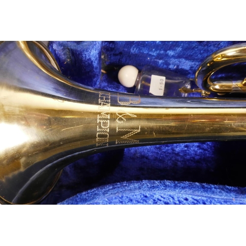 11 - A B&M Champion brass trumpet, in a fitted case, 20